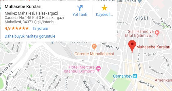 bilgisayarlı muhasebe kursu istanbul